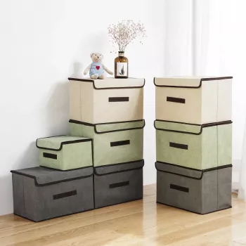 Foldable Lidded Storage Box: Tidy Closets Fast