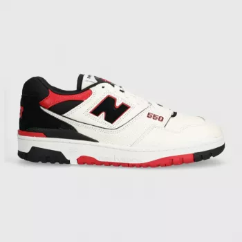 New Balance 550 Red: Sporty Retro Sneakers for Daily Wear