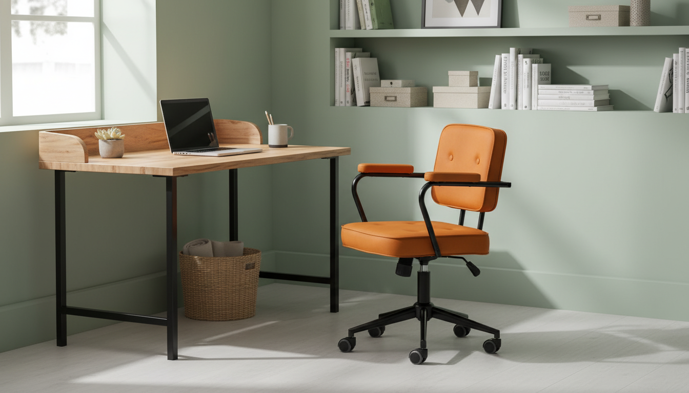 Best Compact Swivel Office Chair with Armrests (Small Spaces)