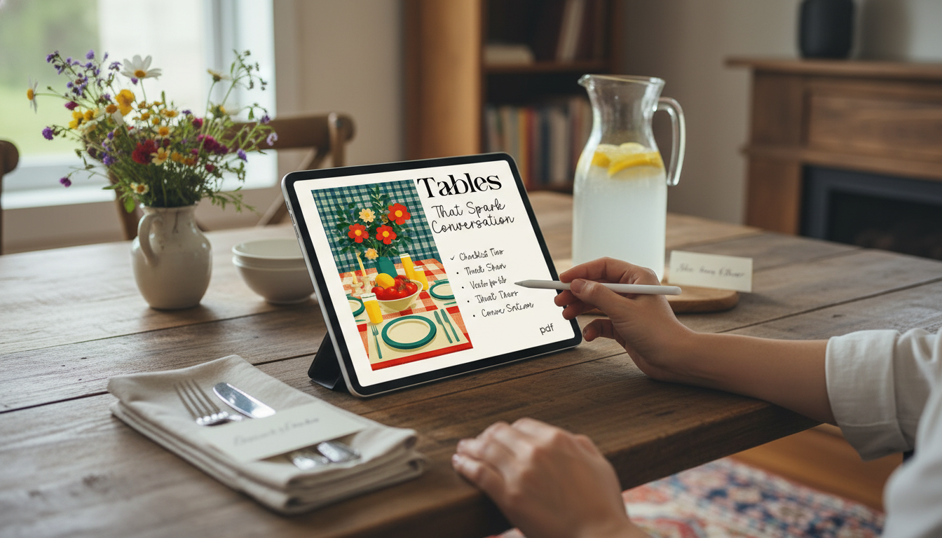 Set a Table That Sparks Conversation: Hosting Checklist