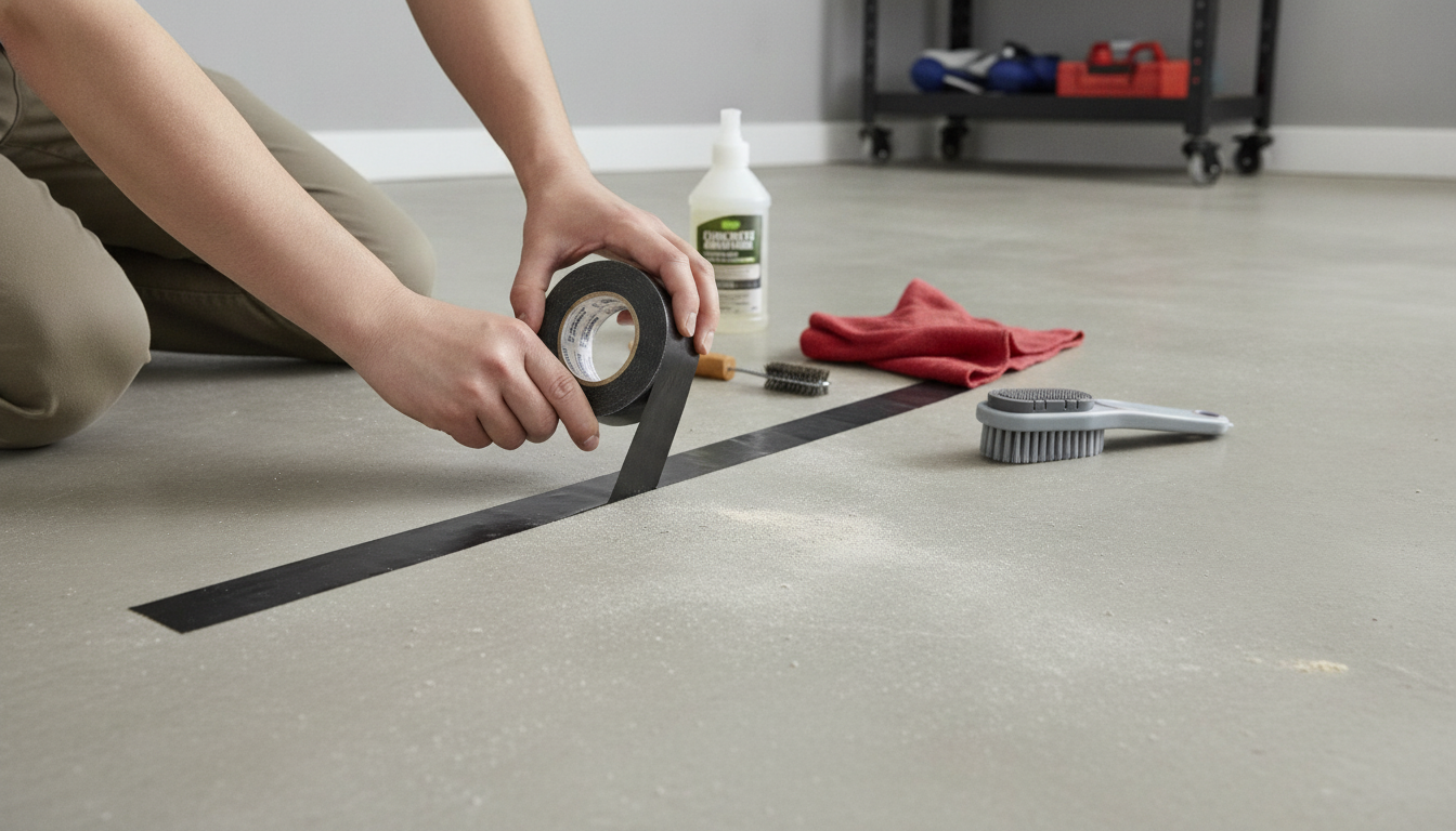 Double-Sided Tape on Concrete: What Works & Prep Tips