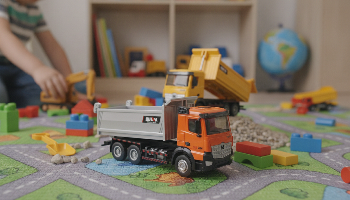 1:50 Diecast Dump Truck Toy: Alloy Build for Kids