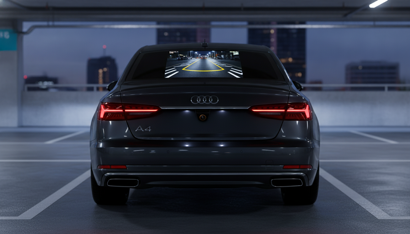 170° 4K Rear Camera: Night Vision + Parking Lines