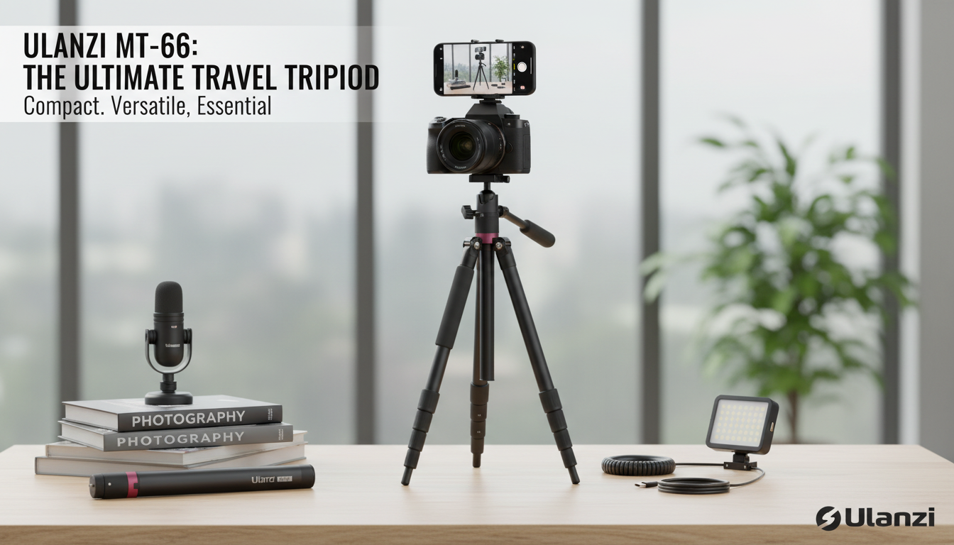 59-Inch Portable Aluminum Tripod Stand for Creators