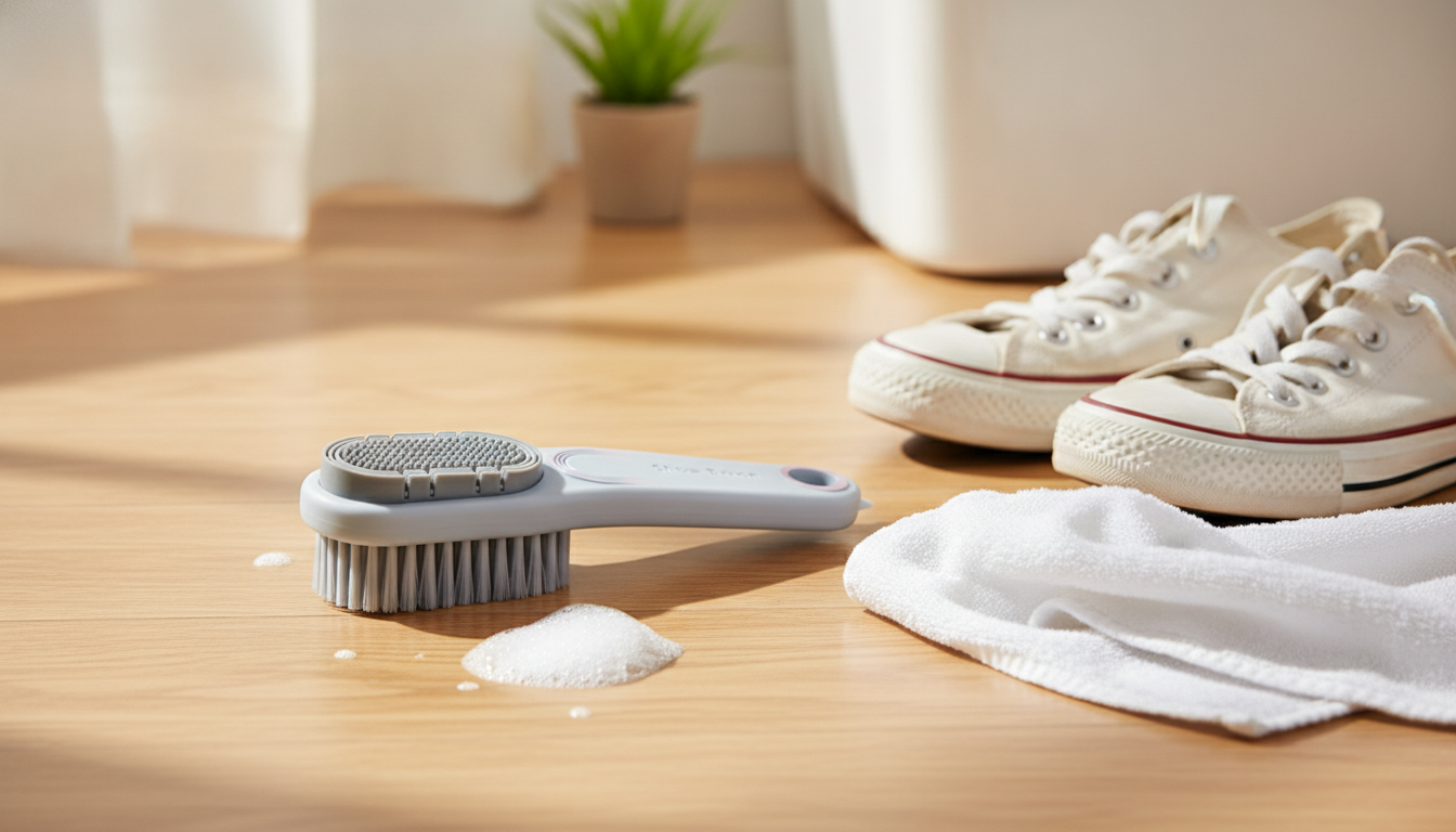 Double-Sided Rubber Shoe Brush: Gentle Daily Clean
