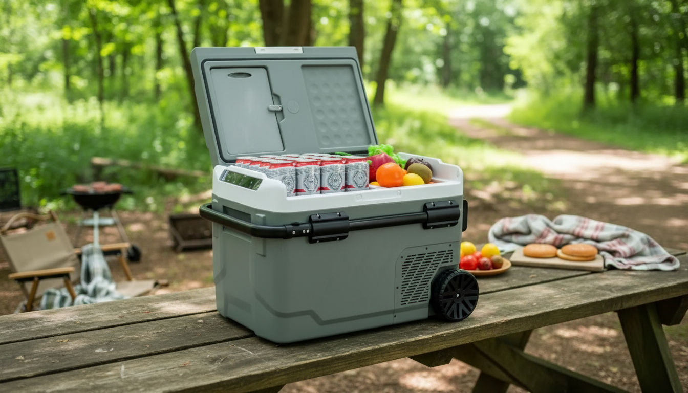 Dual-Zone 12V Quart Car Fridge for Subaru, Jeep & Lexus
