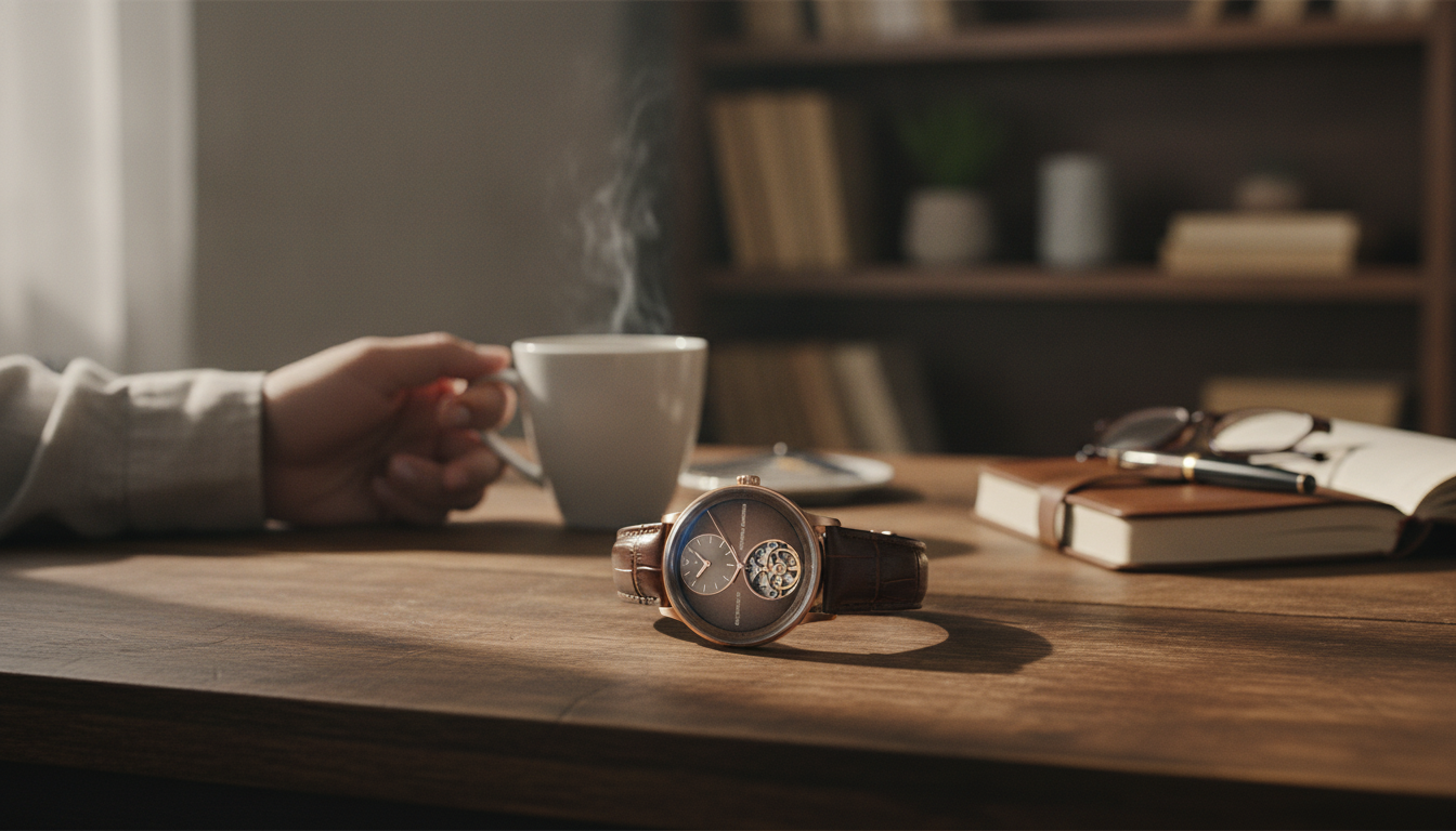Everyday Men’s Automatic Watch: Sapphire Crystal + Leather