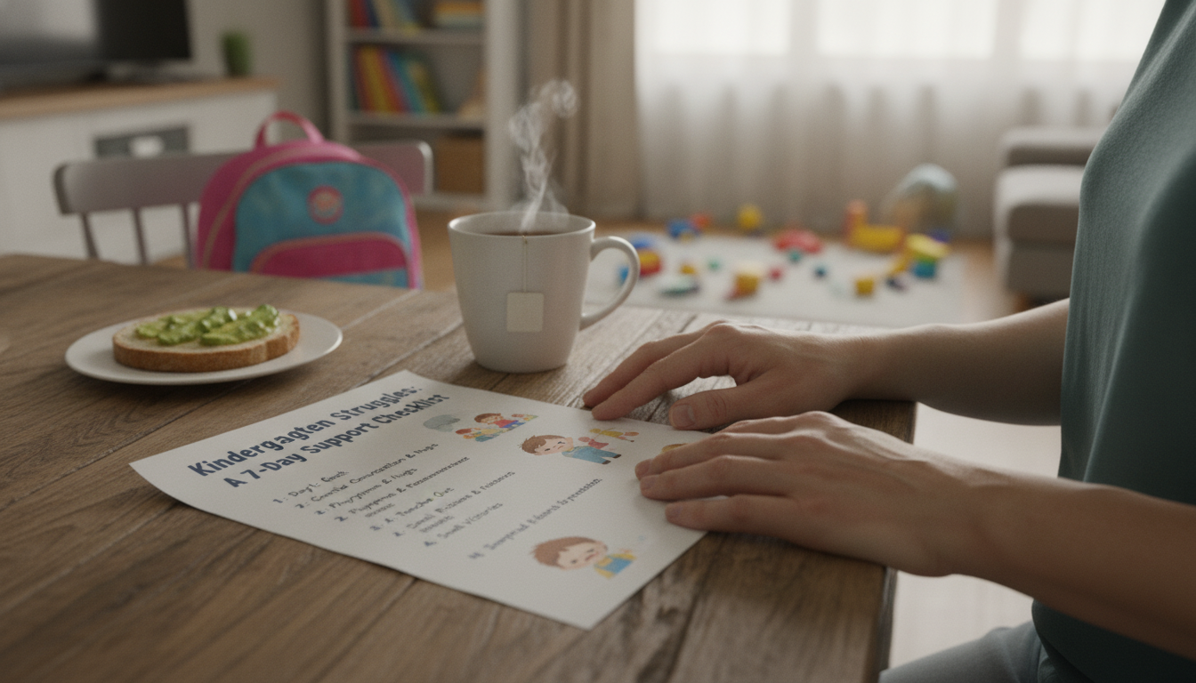 Kindergarten Struggles: A 7-Day Parent Support Checklist