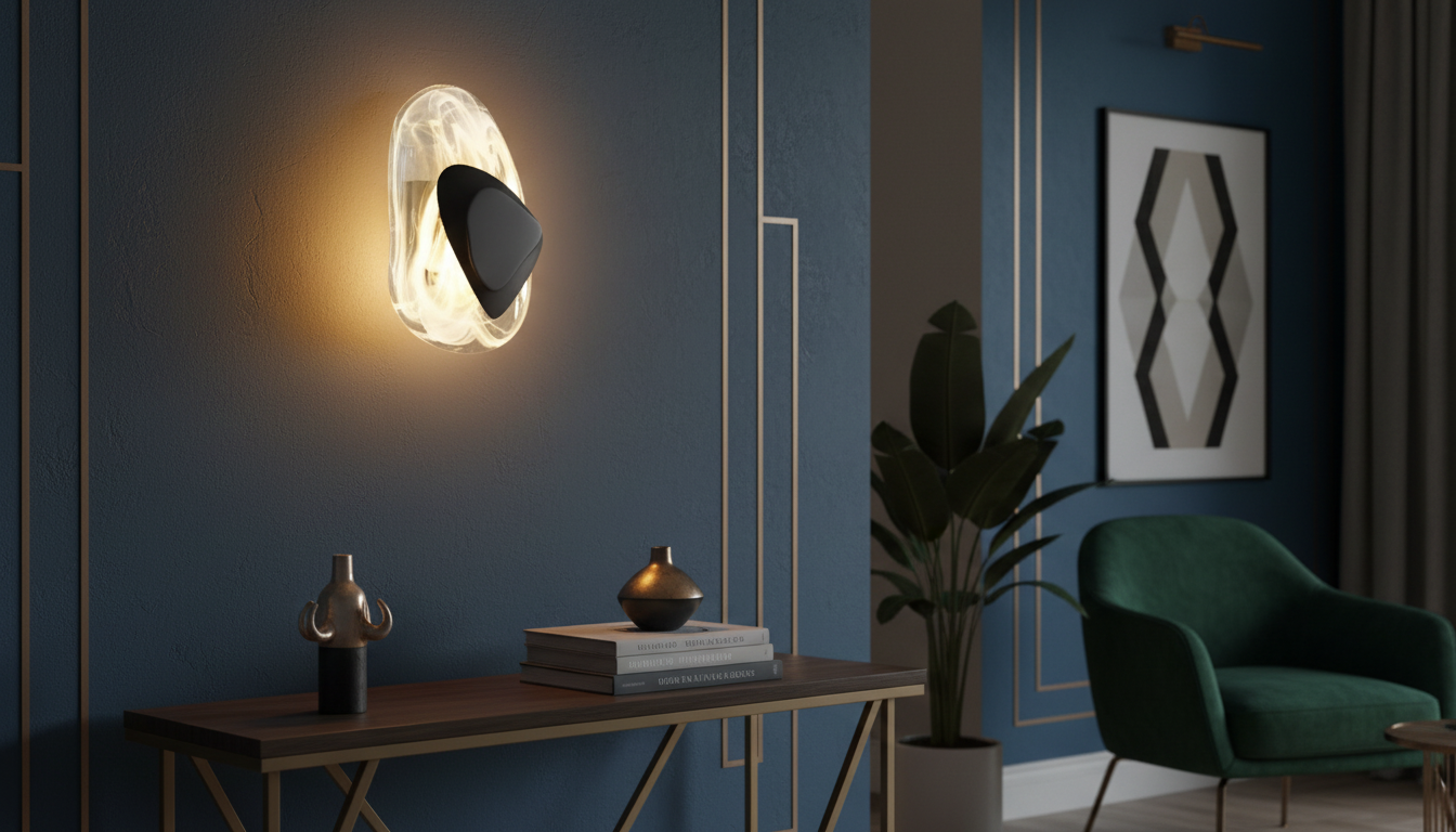Modern Art Deco Glass Wall Sconce: Placement & Glow