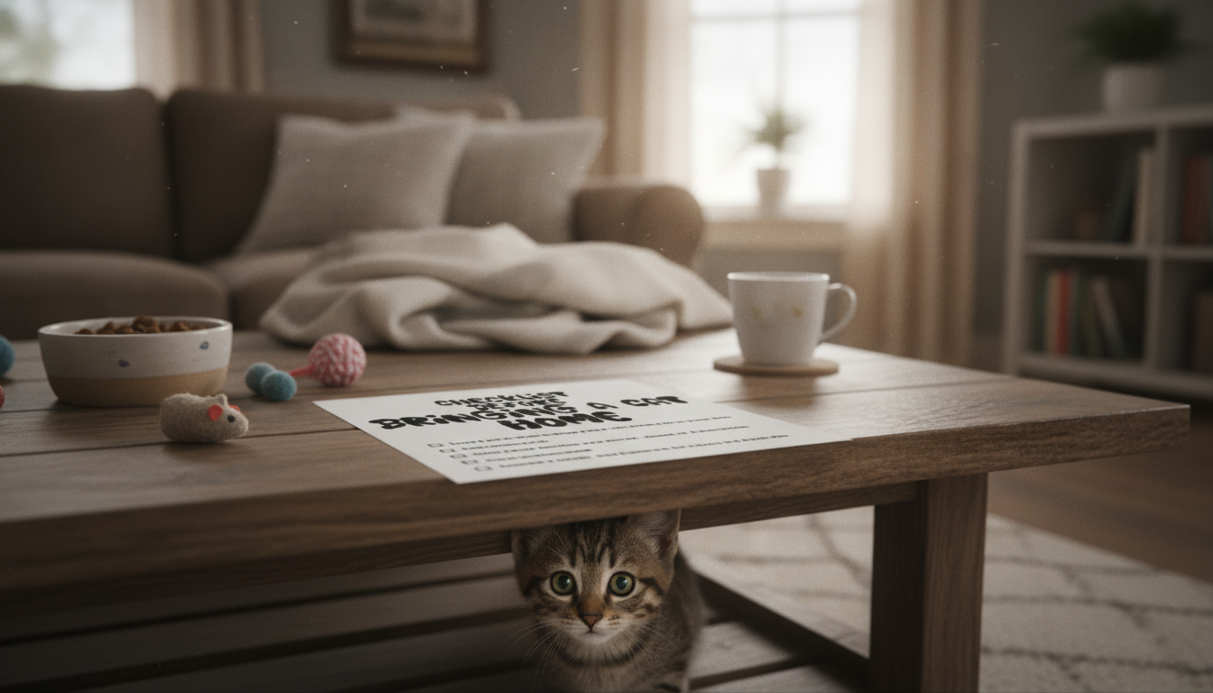 New Cat Checklist: Prep Your Home, Budget & First Week