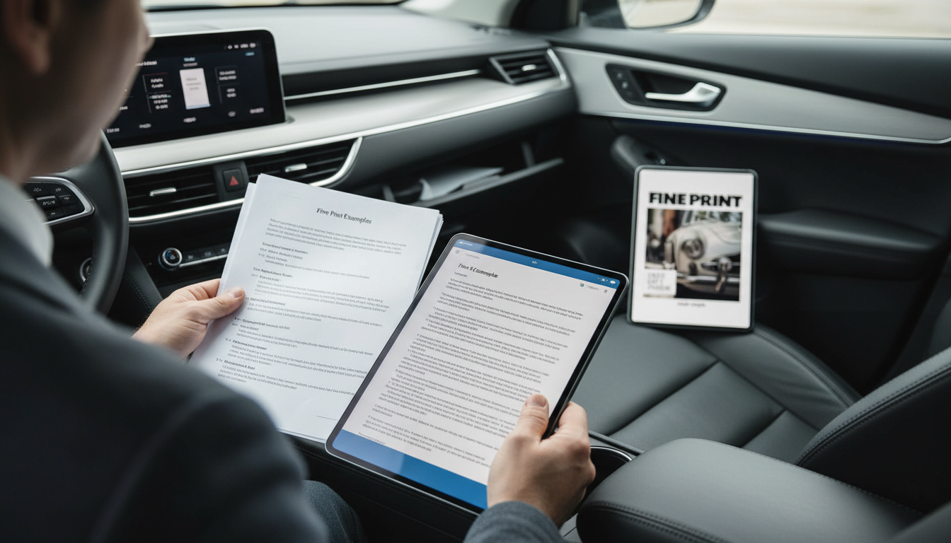 Fine Print Examples: Fees, Renewals, Warranties & More