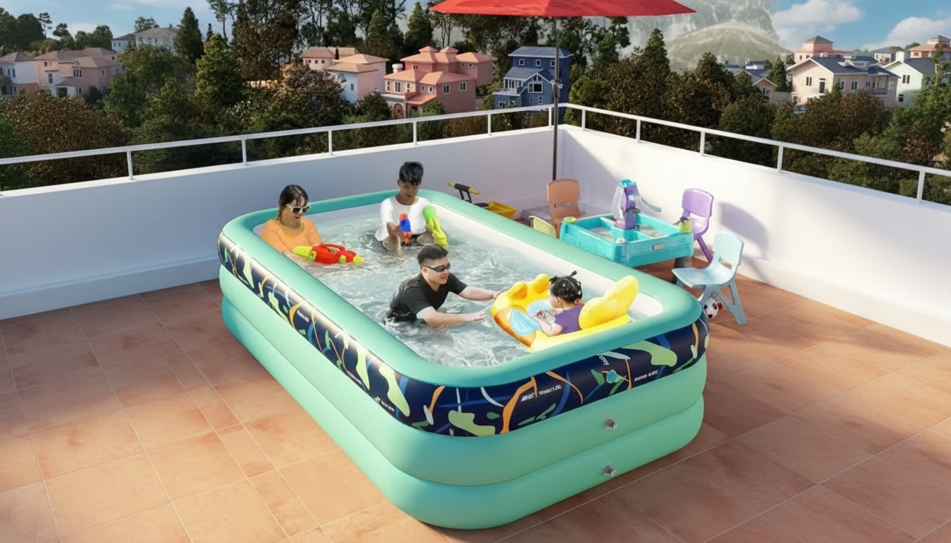 3M Rectangular Inflatable Pool: Easy Backyard Fun