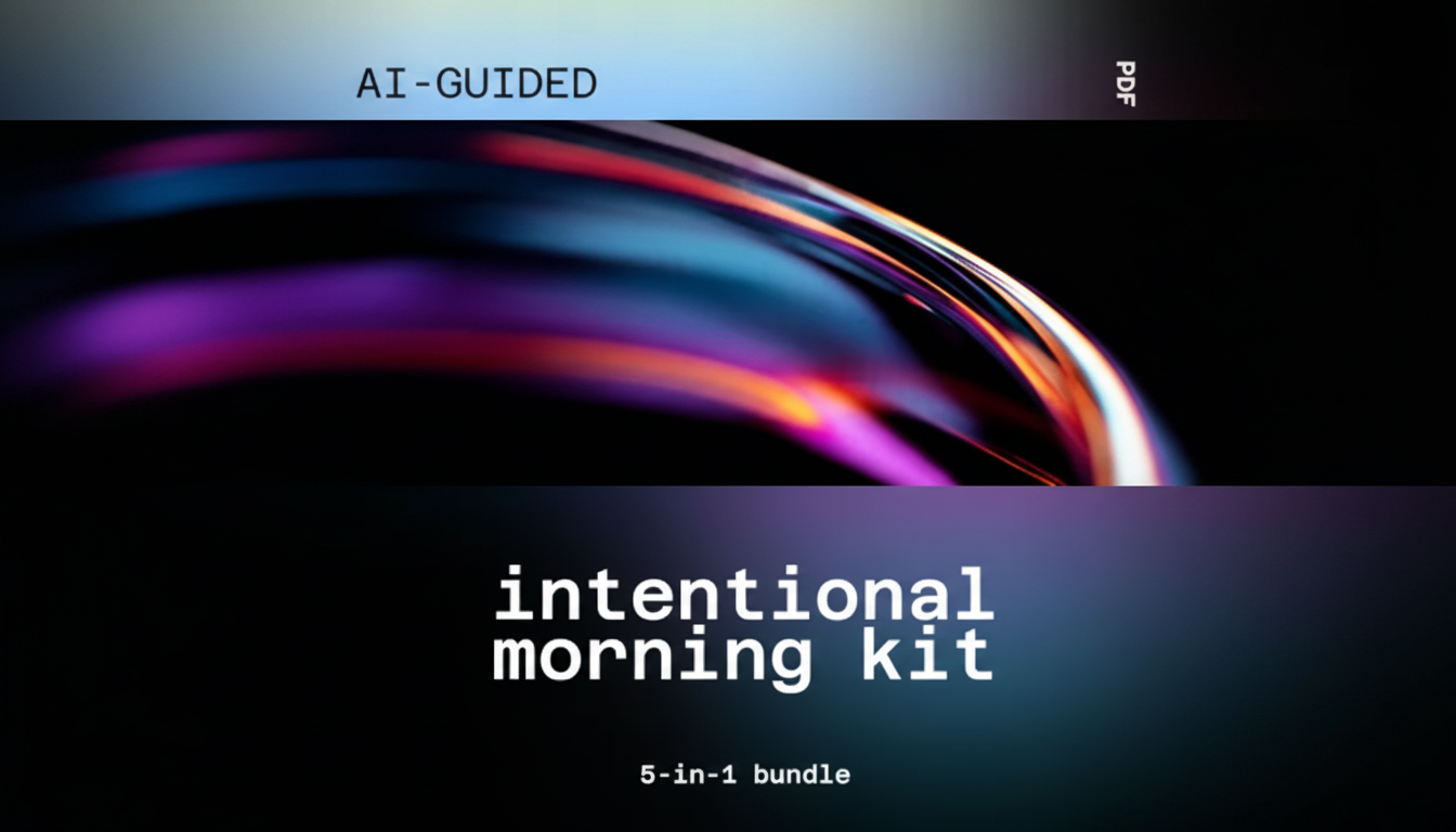 AI-Guided Morning Kit: 5-in-1 for Mindful Focus