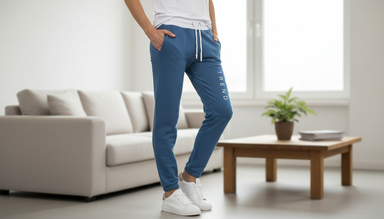 Baldinini Trend Men’s Blue Fleece Pants: Luxe Comfort