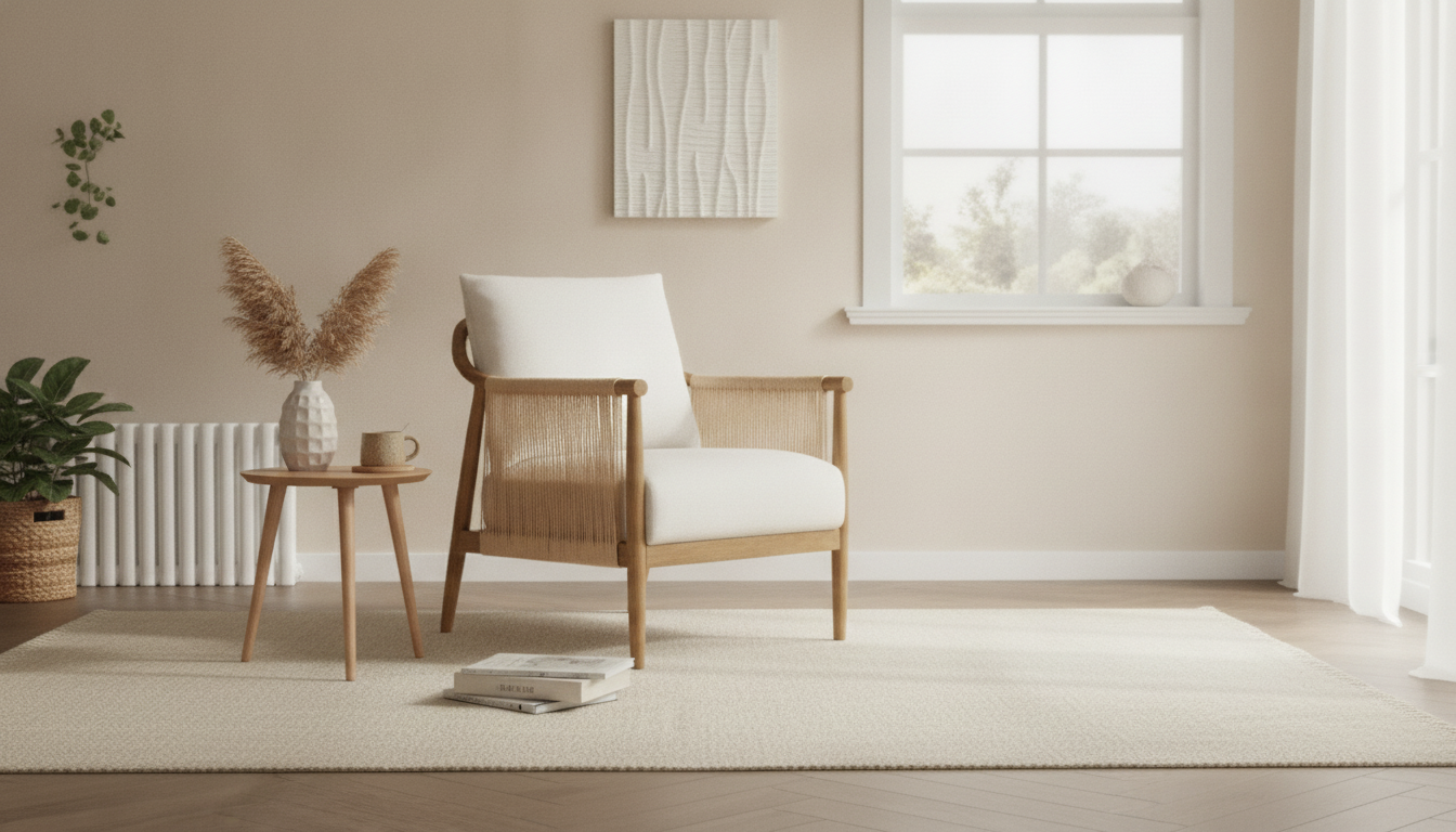 Braid Armchair: Modern Boho Texture for Living Rooms