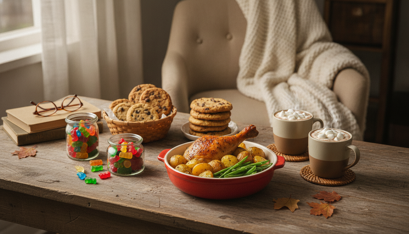 Easy Comfort Pack: Cozy Meals, Snacks & Sweet Treats