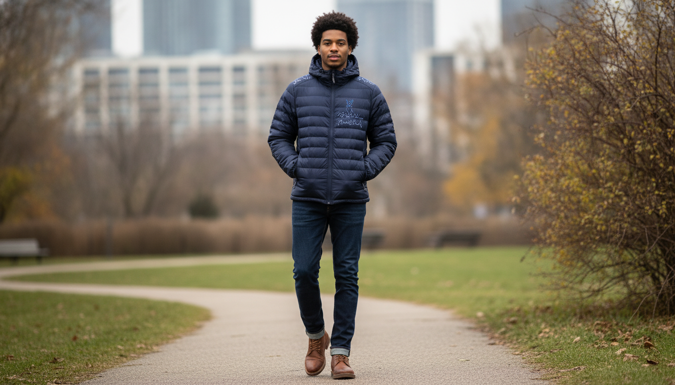 Levi’s Blue Hooded Embroidered Jacket: Fit & Styling