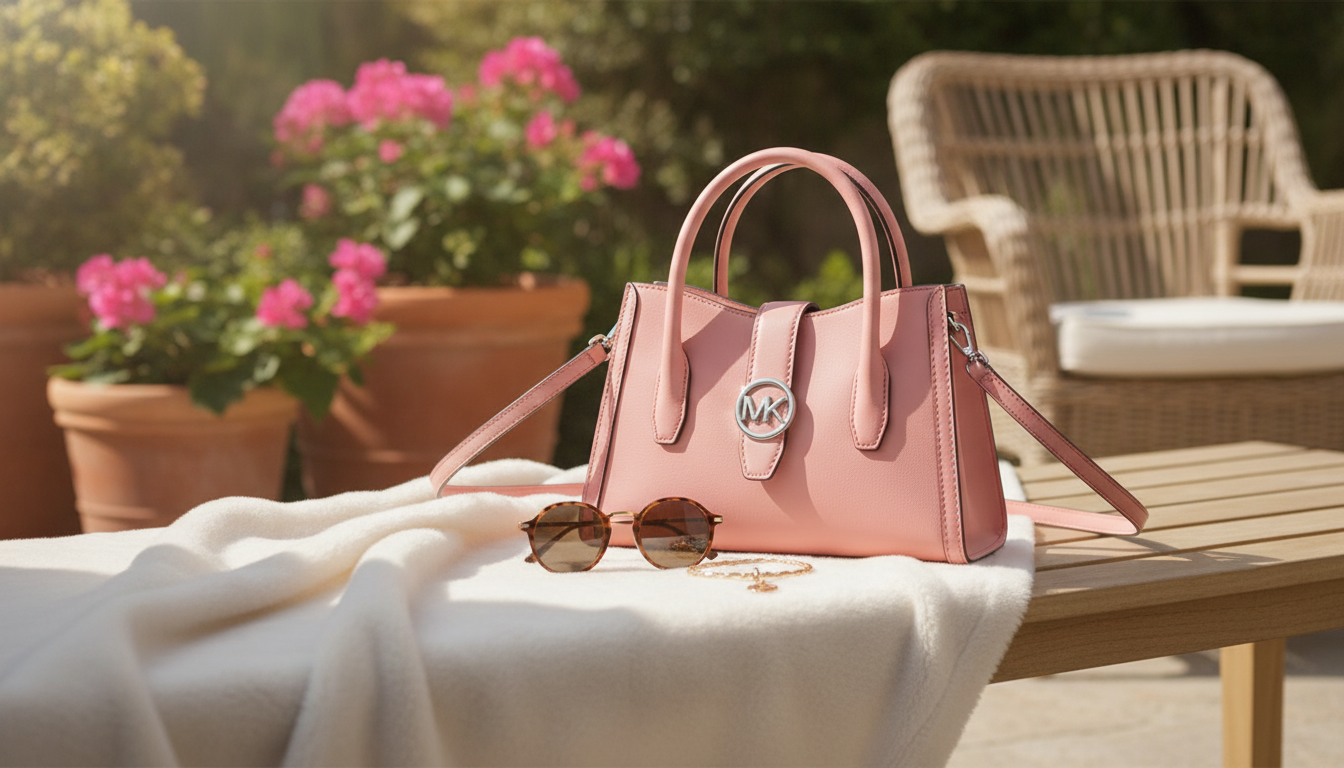 Michael Kors Gabby Small Tea Rose Crossbody Satchel