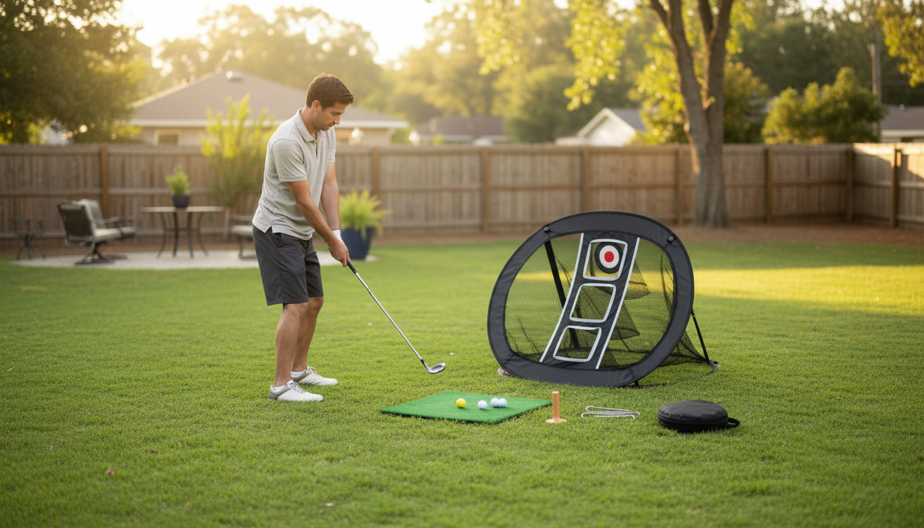 Pop-Up Chipping Net: Backyard Golf Practice in Minutes