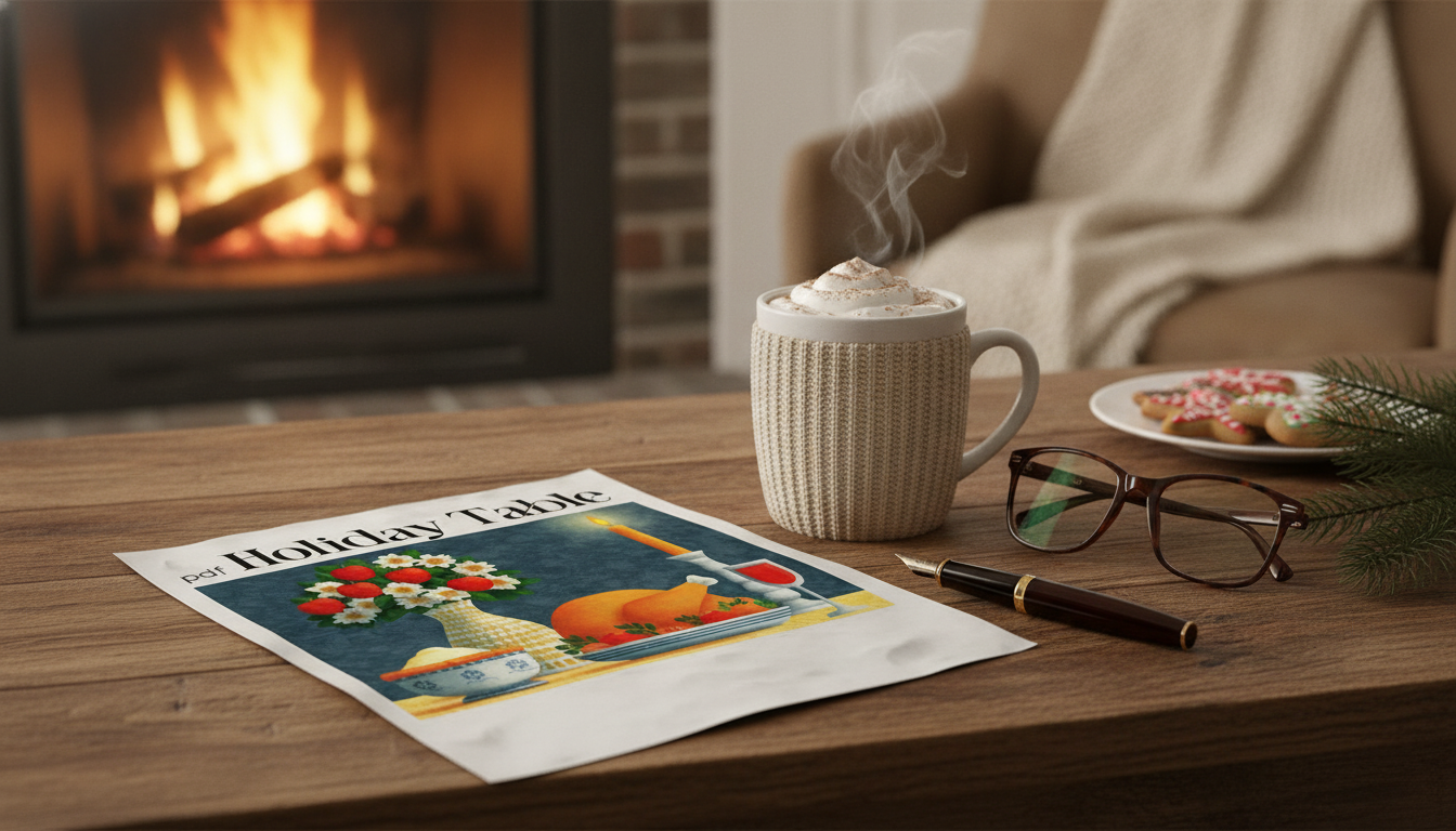 Cozy Holiday Table Checklist (Printable) for Easy Hosting