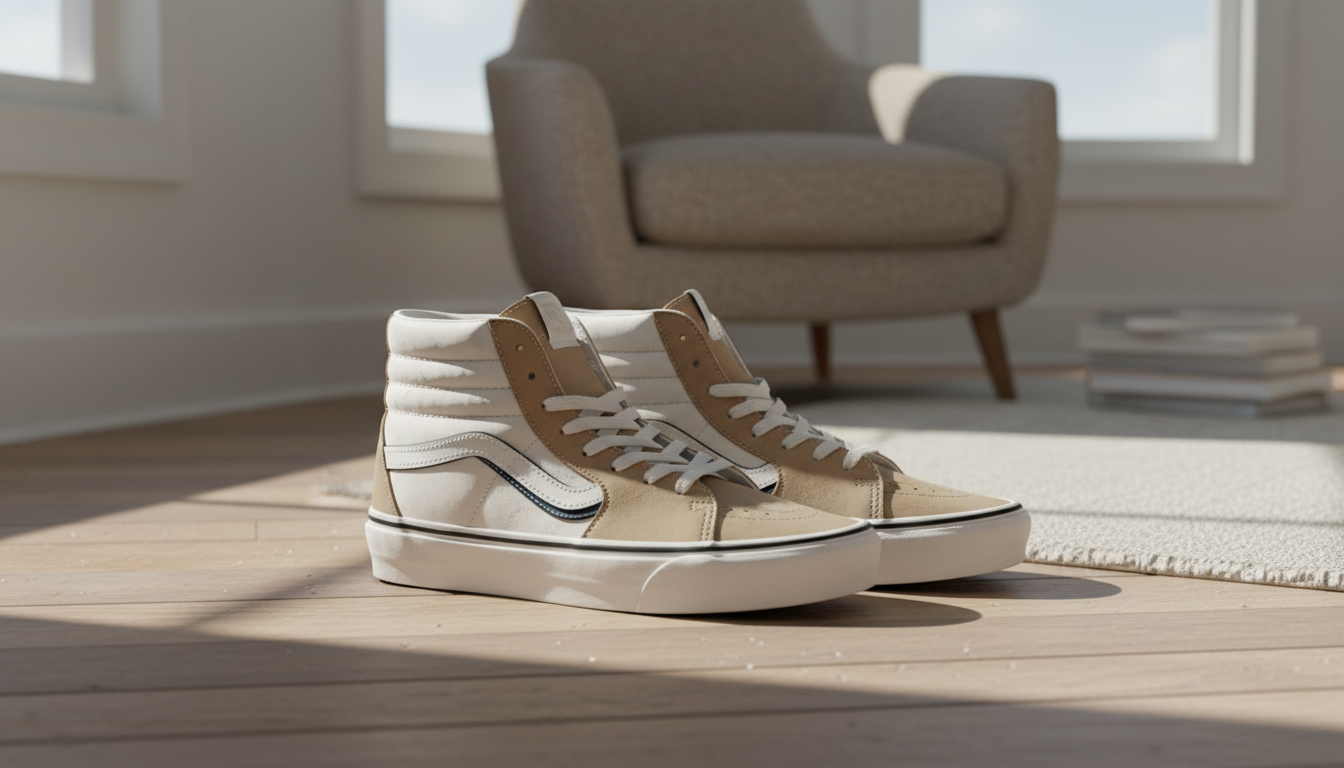 Vans Men’s Leather Shoes in Beige: Fit, Style & Care