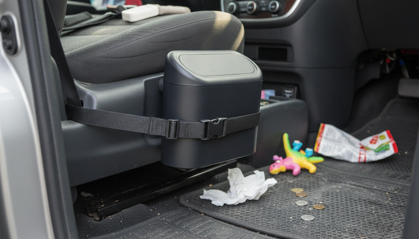 Stop Your Car Trash Bin From Tipping When Driving