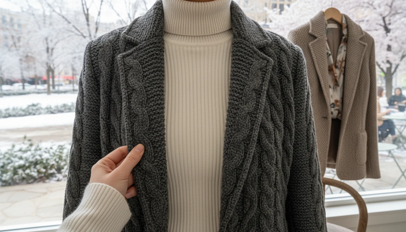Wool Knit Blazer for Women: Winter vs Transitional Wear